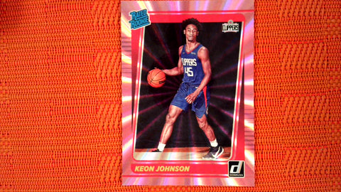 2021-22 Donruss Basketball #242 Keon Johnson Pink Holo Laser Rated Rookie Default Title