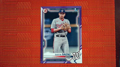 2021 Bowman Draft #BD-14 Dustin Saenz Purple /250 Baseball Default Title