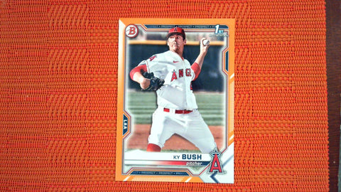 2021 Bowman Draft #BD-149 Ky Bush Orange Refractor /25 Baseball Default Title