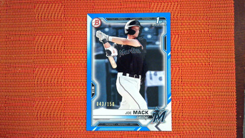 2021 Bowman Draft #BD-159 Joe Mack Blue /150 Baseball Default Title