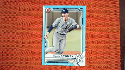 2021 Bowman Draft #BD-87 Cooper Bowman Sky Blue - /499 Baseball Default Title
