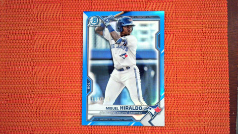2021 Bowman Draft #BDC-98 Miguel Hiraldo Blue Refractor /150 Baseball Default Title