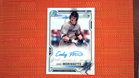 2021 Bowman Draft #CDA-CMO Cody Morissette Chrome Draft Pick Autograph Baseball Default Title