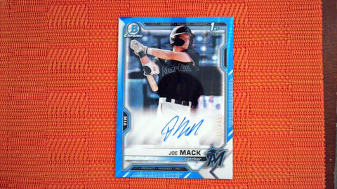 2021 Bowman Draft #CDA-JMA Joe Mack Blue Refractor /150 Chrome Draft Pick Autograph Baseball Default Title