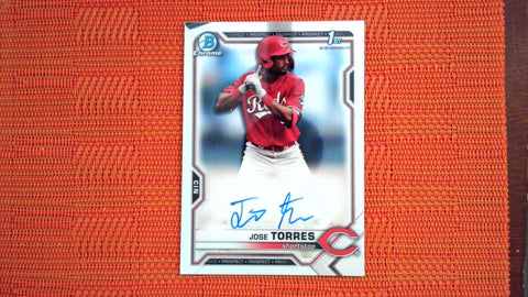 2021 Bowman Draft #CDA-JTO Jose Torres Chrome Draft Pick Autograph Baseball Default Title