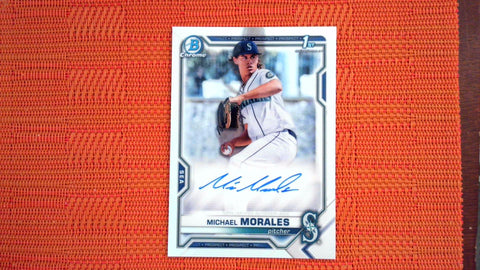 2021 Bowman Draft #CDA-MMO Michael Morales Chrome Draft Pick Autograph Baseball Default Title