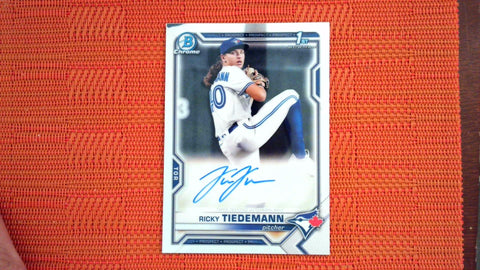 2021 Bowman Draft #CDA-RTI Ricky Tiedemann Chrome Draft Pick Autograph Baseball Default Title