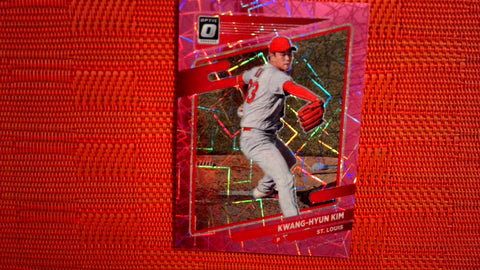 2021 Donruss Optic Baseball #135 Kwang-Hyun Kim Pink Velocity #/249 Default Title