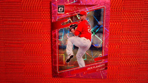 2021 Donruss Optic Baseball #162 Jack Flaherty Pink Velocity #/249 Default Title