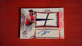2021 Leaf Trinity Baseball #PA-ZV1 Zac Veen Patch Autographs Red 35/50 Baseball Default Title