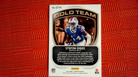 2021 Panini Certified Gold Team #GT-14 Stefon Diggs Default Title