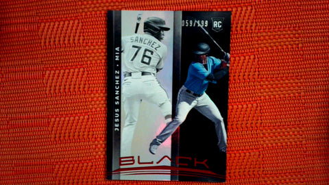 2021 Panini Chronicles Baseball Black 59/199 Red Foil #4 Jesus Sanchez Default Title