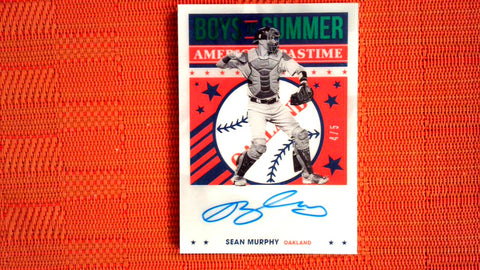 2021 Panini Chronicles Boys of Summer Autographs Green 4/5 #BOS-SM Sean Murphy - Rookie Default Title