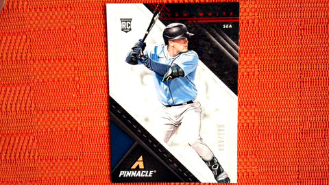 2021 Panini Chronicles Pinnacle Red 99/100 #15 Evan White - Rookie Default Title