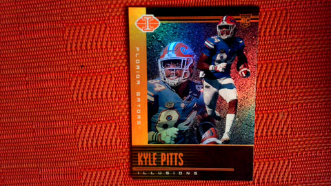 2021 Panini Chronicles Draft Picks Football #110 Kyle Pitts Illusions Draft Picks Mega Box Orange Default Title