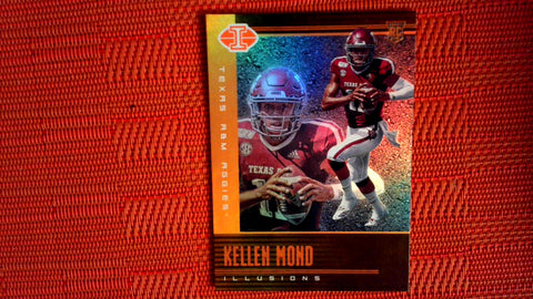 2021 Panini Chronicles Draft Picks Football #120 Kellen Mond Illusions Draft Picks Mega Box Orange Default Title