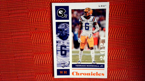 2021 Panini Chronicles Draft Picks Football #13 Terrace Marshall Jr Mega Box Orange Default Title