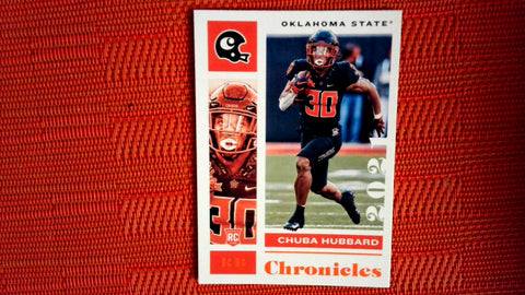 2021 Panini Chronicles Draft Picks Football #15 Chuba Hubbard Mega Box Orange Default Title