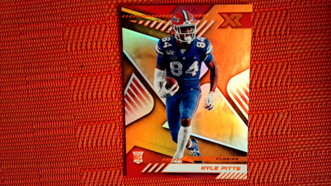 2021 Panini Chronicles Draft Picks Football #196 Kyle Pitts XR Draft Picks Mega Box Orange Default Title