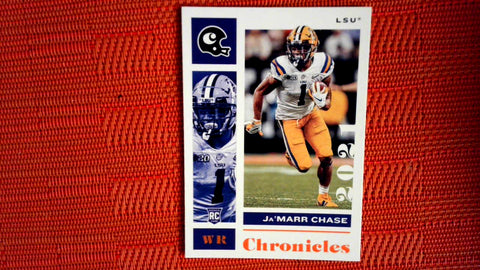 2021 Panini Chronicles Draft Picks Football #5 Ja'Marr Chase Mega Box Orange Default Title