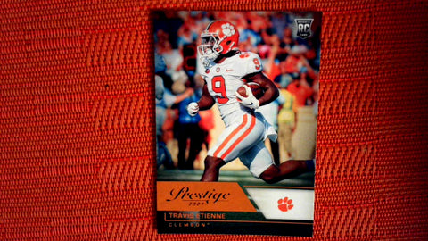 2021 Panini Chronicles Draft Picks Football #89 Travis Etienne Prestige Draft Picks Mega Box Orange Default Title