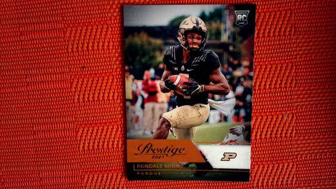 2021 Panini Chronicles Draft Picks Football #92 Rondale Moore Prestige Draft Picks Mega Box Orange Default Title