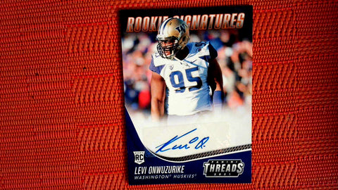 2021 Panini Chronicles Draft Picks Football #TS-LON Levi Onwuzurike Panini Threads Auto' Default Title