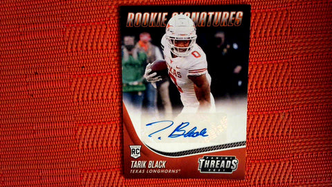 2021 Panini Chronicles Draft Picks Football #TS-TBL Tarik Black Panini Threads Auto' Default Title