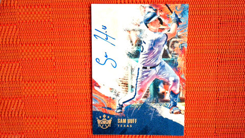 2021 Panini Diamond Kings DK Signatures Holo Gold 44/50 #DKS-SA Sam Huff - Rookie Default Title