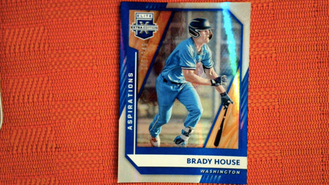2021 Panini Elite Extra Edition Baseball Blue Aspirations #11 Brady House 166/249 Default Title