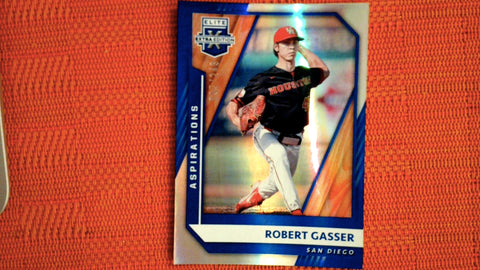 2021 Panini Elite Extra Edition Baseball Blue Aspirations #71 Robert Gasser /249 Default Title