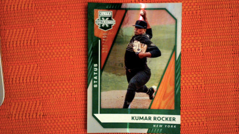 2021 Panini Elite Extra Edition Baseball Green Status #102 Kumar Rocker 328/499 Default Title