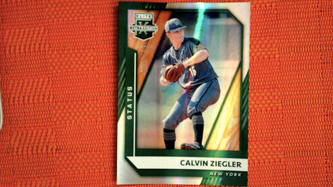 2021 Panini Elite Extra Edition Baseball Green Status #46 Calvin ZIegler 55/499 Default Title