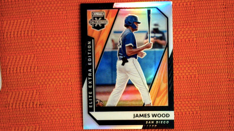 2021 Panini Elite Extra Edition Baseball Silver Holo Prizm #62 James Wood Default Title