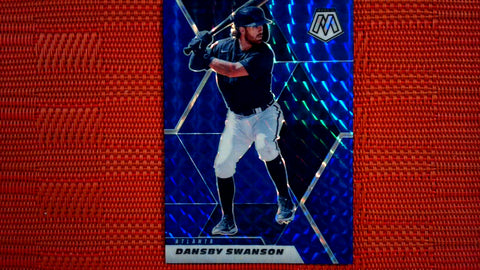 2021 Panini Mosaic Baseball Blue Prizm 8/99 #23 Dansby Swanson Default Title