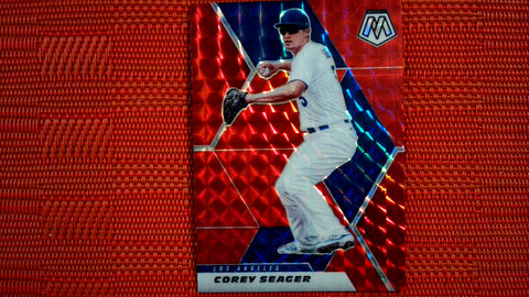 2021 Panini Mosaic Baseball Red #198 Corey Seager Default Title