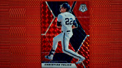 2021 Panini Mosaic Baseball Red #47 Chrisitan Yelich Default Title