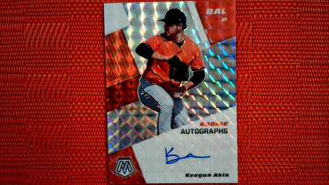 2021 Panini Mosaic Baseball Rookie Autographs #RAM-KE Keegan AKin Default Title