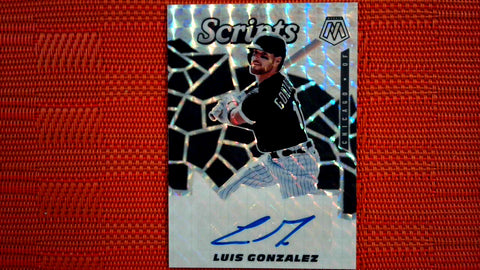 2021 Panini Mosaic Baseball Scripts Auto #SCR-LG Luis Gonzalez - Rookie Default Title