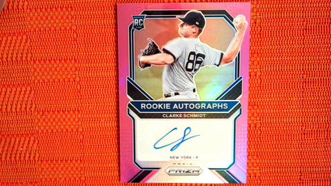 2021 Panini Prizm Rookie Auto Pink 4/50 #RA-CS Clarke Schmidt Default Title