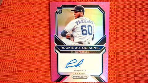 2021 Panini Prizm Rookie Auto Pink 42/50 #RA-EP Enoli Paredes Default Title