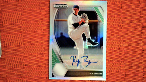 2021 Panini Prizm Draft Picks Baseball Autograph Silver Prizm #PDP45 KY Bush Default Title