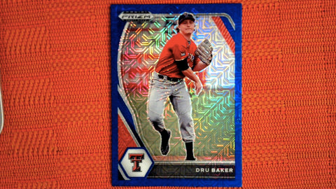 2021 Panini Prizm Draft Picks Baseball Blue Prizm #PDP130 Dru Baker Default Title