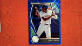 2021 Panini Prizm Draft Picks Baseball Blue Wave Prizm #PDP62 James Wood Default Title