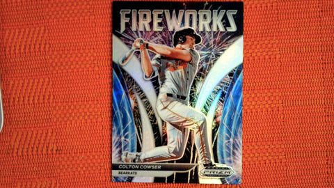 2021 Panini Prizm Draft Picks Baseball Fireworks Silver Prizm #F-CC Colton Cowser Default Title