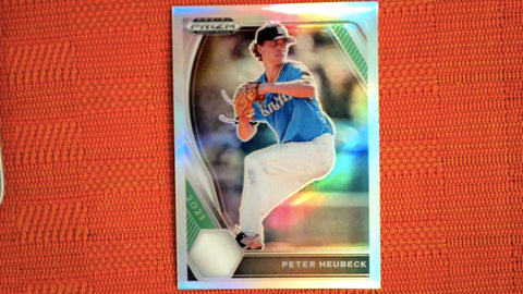 2021 Panini Prizm Draft Picks Baseball Silver Prizm #PDP101 Peter Heubeck Default Title