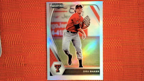 2021 Panini Prizm Draft Picks Baseball Silver Prizm #PDP130 Dru Baker Default Title
