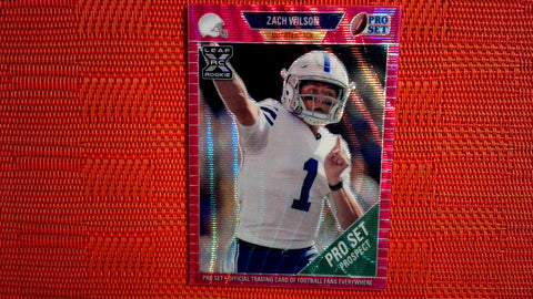 2021 Pro Set Metal Football #99 Zach Wilson Pink WAVE #/30 Default Title