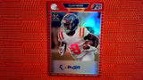 2021 Pro Set Metal Football #PA-EM2 Elijah Moore Autographs XRC Rainbow Red /100 Default Title