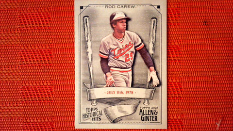 2021 Topps Allen & Ginter: #HH-40 Rod Carew - Minnesota Twins (Historic Hits Set) Default Title